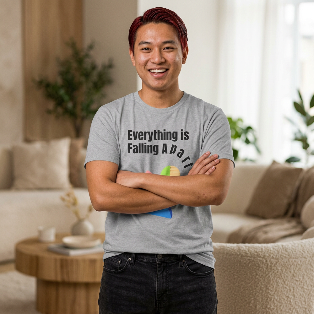 Everything Is Falling Apart T-Shirt | Abstract Geometric Graphic