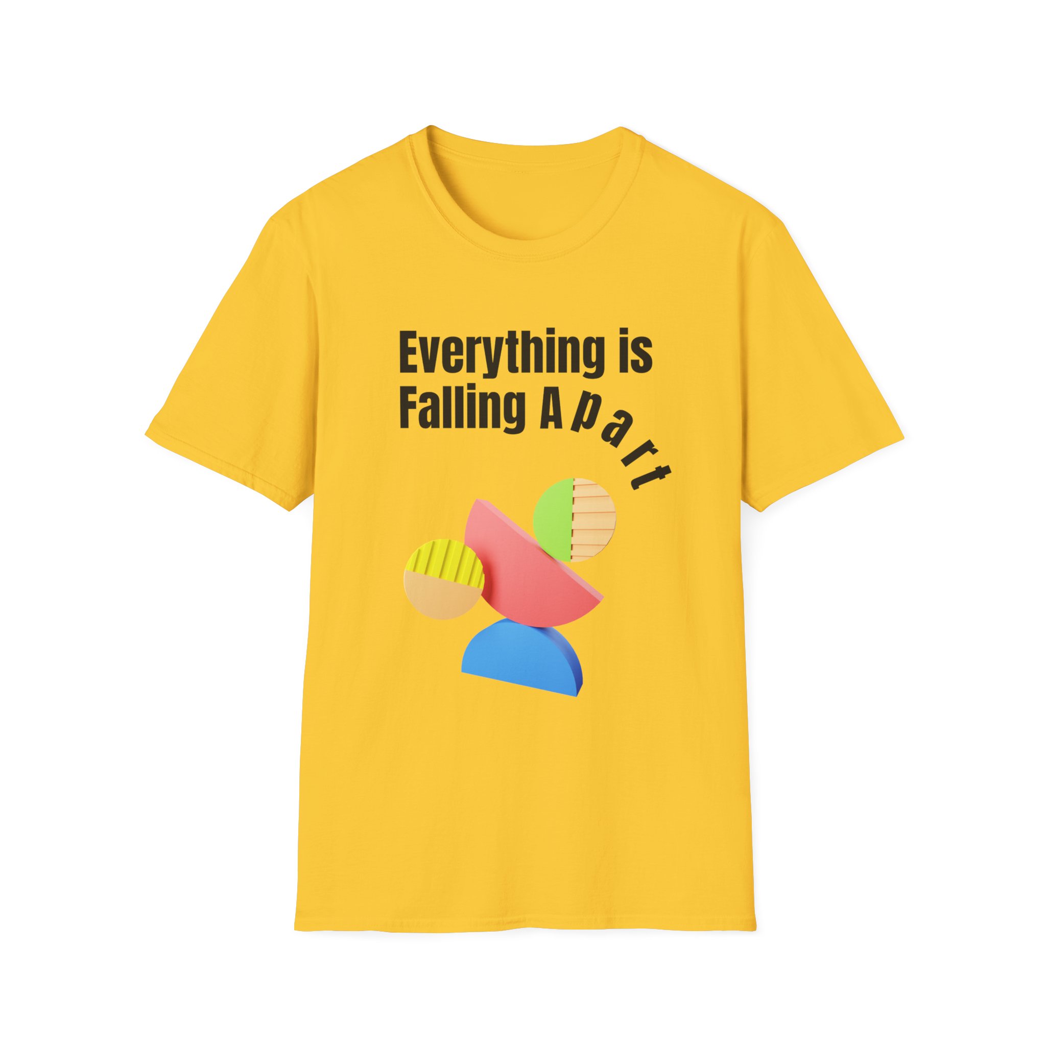 Everything Is Falling Apart T-Shirt | Abstract Geometric Graphic - Image 6