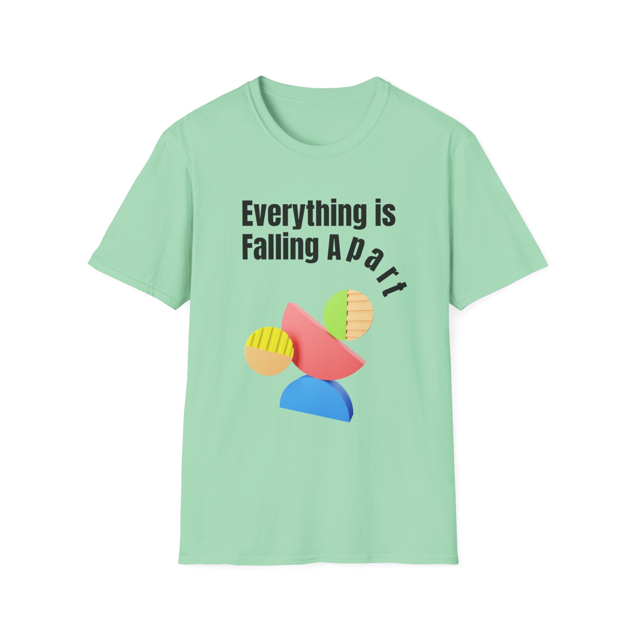 Everything Is Falling Apart T-Shirt | Abstract Geometric Graphic - Image 8