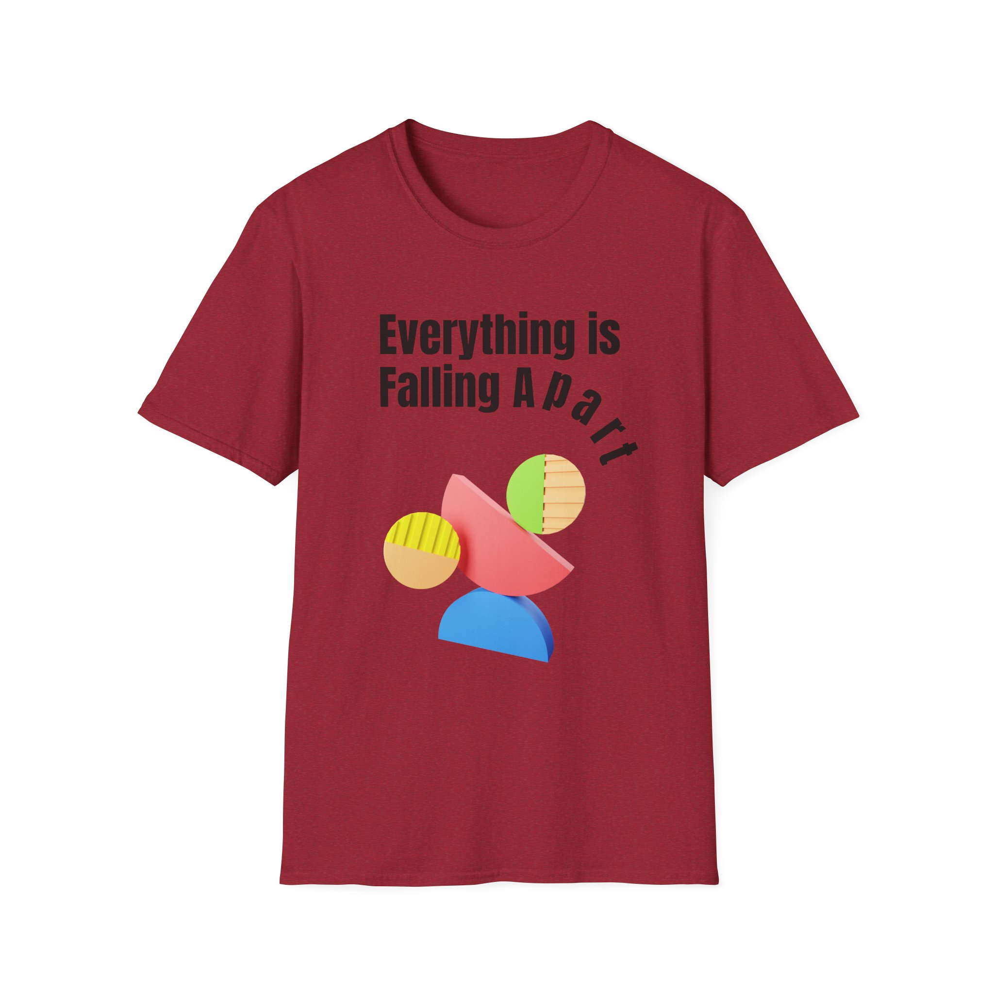 Everything Is Falling Apart T-Shirt | Abstract Geometric Graphic - Image 14