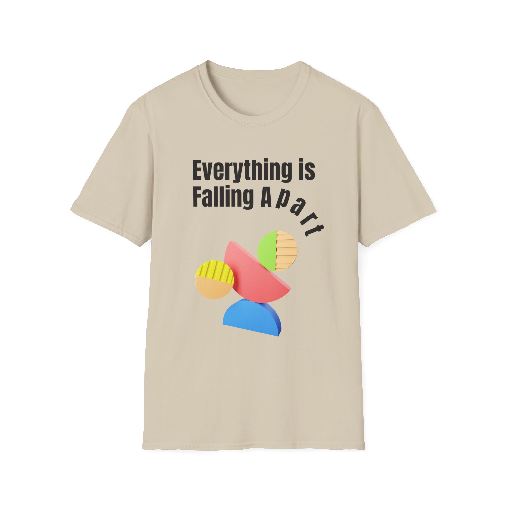 Everything Is Falling Apart T-Shirt | Abstract Geometric Graphic - Image 5